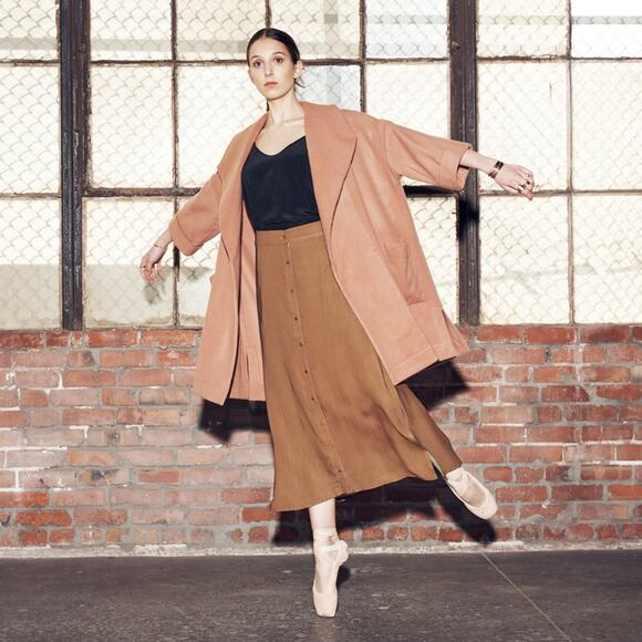 ALI GOLDEN Black Wool Kimono Oversized Coat ONE SIZE - Picture 10 of 10